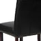 Flash Furniture Midcentury Parsons Chair, Black Back, 18.5 W 27-1/2" L 39.75 H, Leather Seat BT-P-BK-LEA-GG - alternate 5